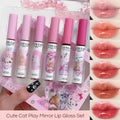 Cat Mirror Lip Glaze Set
