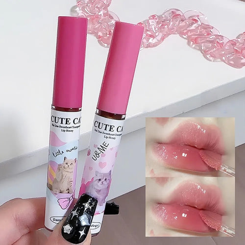 Cat Mirror Lip Glaze Set